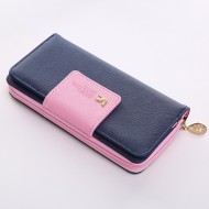 Bird - Tm. modrá s růžovou dámská peněženka