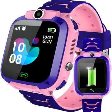 Dětské chytré hodinky s GPS lokátorem a fotoaparátem - Smartwatch Růžové