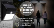 Solární LED světlo se senzorem pohybu 48LED