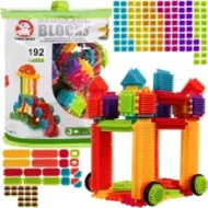 Barevná konstrukční stavebnice Hedgehog Blocks 192 ks Kruzzel 20376
