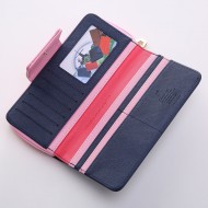 Bird - Tm. modrá s růžovou dámská peněženka