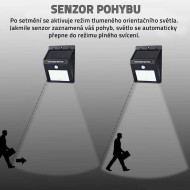 Solární LED světlo se senzorem pohybu 48LED