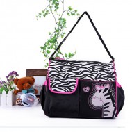 Taška pro maminky - růžová zebra