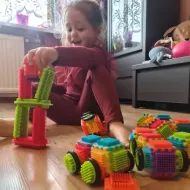 Barevná konstrukční stavebnice Hedgehog Blocks 192 ks Kruzzel 20376