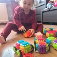 Barevná konstrukční stavebnice Hedgehog Blocks 192 ks Kruzzel 20376