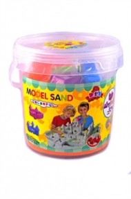 Tekutý kinetický písek - Kinetic Sand - střední set 1kg - plastový box