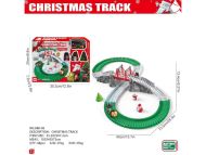 Vzdělávací vánoční vláček na baterie - Christmas track 202 dílů