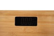 Digitální osobní váha 180 kg bambus