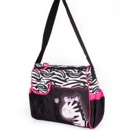 Taška pro maminky - růžová zebra