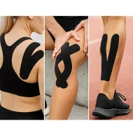 Kinesio Tejp 5 m × 5 cm - Černá - KINESIOLOGY TAPE