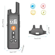 Elektrický výcvikový obojek pro psa RC-K-1337 – voděodolný, dosah 800 m