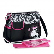 Taška pro maminky - růžová zebra