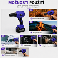 ADM7101 Aku výkonný foukač 21 V 400 W