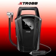 Kompresor 12V, 150PSI/10bar, 12W, LCD, černá Xtrobb 21866