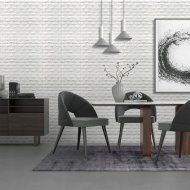 3D Samolepicí panel - cihlová tapeta - 1x kus 77 cm x 70 cm (0,54 m2) bílá cihla