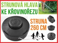 Strunová hlava UNI černá Bigstren
