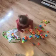 Barevná konstrukční stavebnice Hedgehog Blocks 192 ks Kruzzel 20376