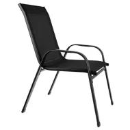 Balkonový set stůl + 2 židle černý Gardlov 23461