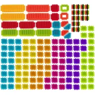 Barevná konstrukční stavebnice Hedgehog Blocks 192 ks Kruzzel 20376