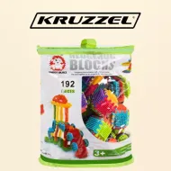 Barevná konstrukční stavebnice Hedgehog Blocks 192 ks Kruzzel 20376