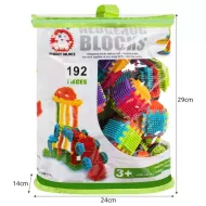 Barevná konstrukční stavebnice Hedgehog Blocks 192 ks Kruzzel 20376