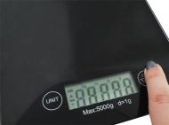 Digitální kuchyňská váha 5 Kg - SLIM černá
