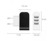 Nabíjecí adaptér 3xUSB 3,1A