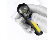 Kovová ruční svítilna LED COB ZOOM T6 USB LIGHT ZOOM - BL-C73