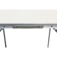 Campingový rozkládací stůl velký 70x50 cm bílý