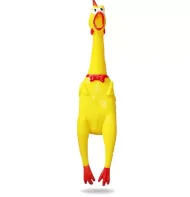 Gumová pískací hračka pro psa kuře, kousátko, 30 cm NUXIE®
