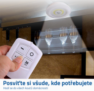 LED světlo s ovladačem 3ks
