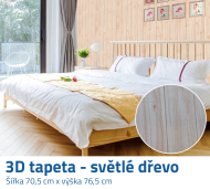3D tapeta - světlé dřevo