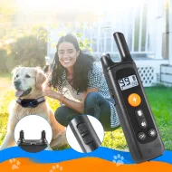 Elektrický výcvikový obojek pro psa RC-K-1337 – voděodolný, dosah 800 m