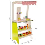 Dětský dřevěný supermarket - stánek KRUZZEL 24888