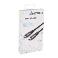 Kabel USB Typ-C PD, 2m černý Izoxis 18927