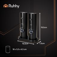 Elektrický mlýnek na sůl a pepř – sada 2 ks Ruhhy 25558