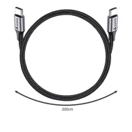 Kabel USB Typ-C PD, 2m černý Izoxis 18927
