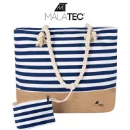Plážová taška 22 L modro-bílá Malatec 21157