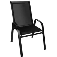 Balkonový set stůl + 2 židle černý Gardlov 23461
