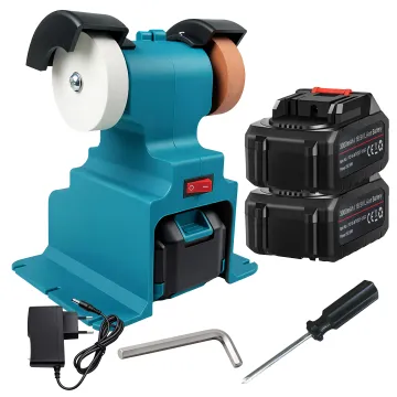 RC-K-2306 aku stolní bruska dvojitá 18 V, 2× kotouč, 2× baterie