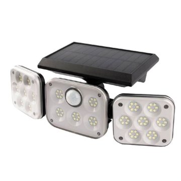 3-modulová solární lampa s pohybovým čidlem 114 LED