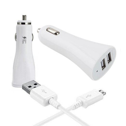 Nabíječka do auta - 2xUSB + micro USB kabel Nabíječka do auta - 2xUSB + micro USB kabel