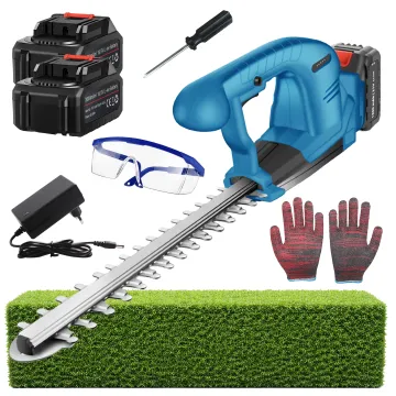 REAL GARDEN RC-K-2312 aku nůžky na živý plot 21 V, 2× baterie 3 Ah