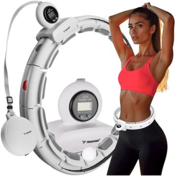 Masážní hula hoop obruč se závažím a digitálním počítadlem ISO 25254