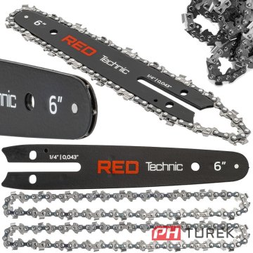RED TECHNIC RTPR0161 vodicí lišta 4", 2× řetěz