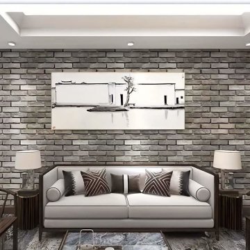 Tapeta v roli 280 x 50cm - šedá cihla