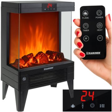 Elektrický krb KAMINER EMBEGO 2000 W s plamenovým efektem
