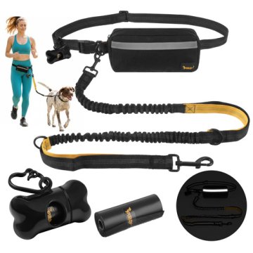 PURLOV 24689 běžecké vodítko s ledvinkou reflexní 2 m, do 50 kg