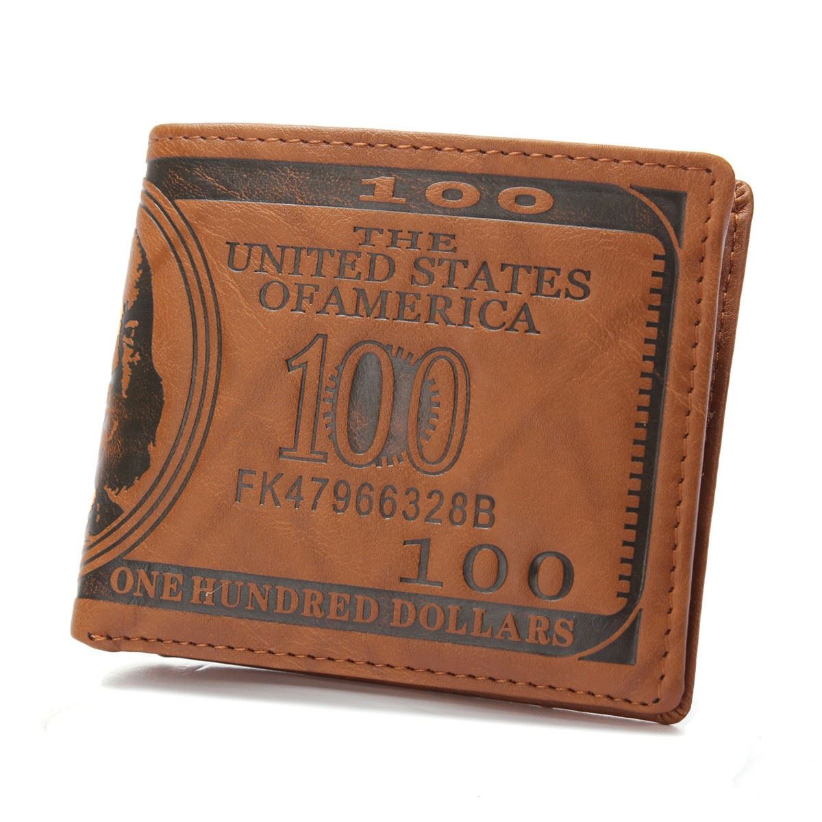 100 Dollars - hnědá peněženka 100 Dollars - hnědá peněženka