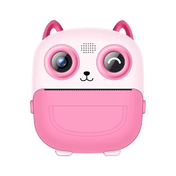 Mini termotiskárna s fotoaparátem pro děti - růžová